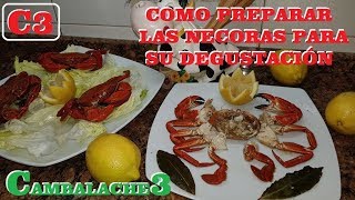 COMO PREPARAR LAS NÉCORAS PARA LA DEGUSTACIÓN [upl. by Atiker]