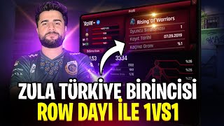 ZULA TÜRKİYE BİRİNCİSİ ROW DAYI İLE 1VS1  ZULA [upl. by Haisi869]