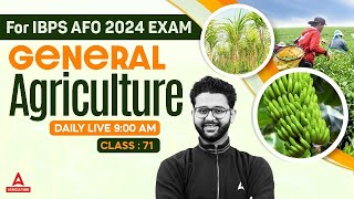 General Agriculture 71  IBPS AFO 2024  UPSSSC AGTA  NABARD  General Agriculture By Akash Sir [upl. by Maitland]