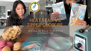 Packaging Showdown Heat Seal 🔥 vs Zipper Closure 🥨  Which is Best for Your Products [upl. by Kelcie601]