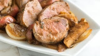 Perfect Pork Tenderloin with Apples Recipe [upl. by Huey]