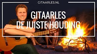 Gitaarles houding bij het gitaar leren spelen [upl. by Namie2]