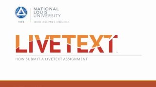 Submit an Assignment in LiveText [upl. by Olodort]