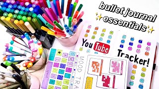 essential bullet journaling supplies that you NEED for beginners [upl. by Lenoyl]