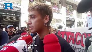 Manifestazione anti G7 a Napoli «jatevenne» [upl. by Dyson]