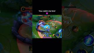 You cant catch me bro 💀 chou badang wtf mobilelegends mlbb shorts outplayed 1v2 [upl. by Enattirb]