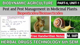 Pest and Pest management in medicinal plants  BiopesticidesBioinsecticides Graceful Pharma 6sem [upl. by Bauer693]