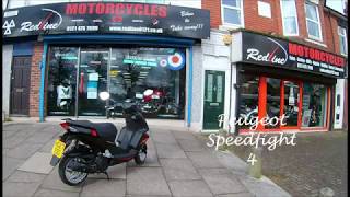 Peugeot 125 Scooter Speedfight 4 Test Ride March 2018 HD [upl. by Vitia]