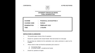 CONSOLIDATED STATEMENT OF FINANCIAL POSITION STEP BY STEP FINAL EXAM FEB 2022FAR320 [upl. by Ised353]