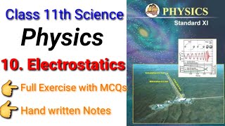 10Electrostatics Class 11  Exercise Solutions in 4 mins 😃  Handy Notes [upl. by Achilles696]