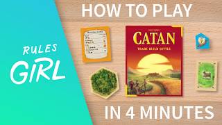 How to Play Catan in 4 Minutes  Rules Girl [upl. by Pros]