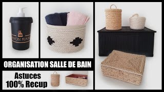 ORGANISER SALLE DE BAIN AVEC SES DECHETS RECUP [upl. by Asaert]