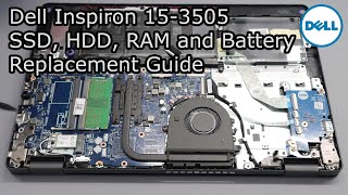 Dell Inspiron 153505  M2 SSD 25quot HDD RAM and Battery UpgradeReplacement Guide [upl. by Aubin892]