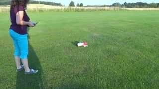 RC GEE BEE R2 FIRST FLIGHT EFLITE UMX CRASH [upl. by Wallack122]