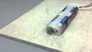 Four AA Batteries  Short circuit Danger [upl. by Notlit]