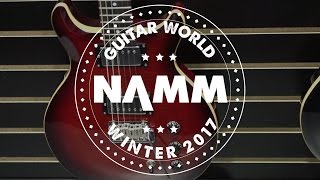 NAMM 2017  Hamer Guitars  Standard Sunburst Arch Tops Vector and More [upl. by Barbara-Anne]