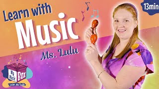 Learn with Music  Kids Songs amp Nursery Rhymes  Shakers Instruments Rhythm Dancing  Ms Lulu [upl. by Noislla]