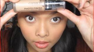 Catrice Photofinish Foundation  Routine und Review [upl. by Akenet]