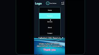 Responsive Navigation Bar reactjs tailwindcss coding navbar responsive shortvideo shorts [upl. by Fidelis]