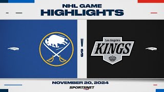 NHL Highlights  Sabres vs Kings  November 20th 2024 [upl. by Ymot758]