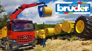 BRUDER TOYS best of TRUCKS AND TRACTORS [upl. by Arabelle]