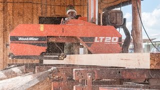 LT20 sawmills cutting structural timber in Zambia  WoodMizer Africa [upl. by Chariot85]