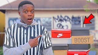 I Opened A Free Footlocker In The HOOD [upl. by Yrolg]