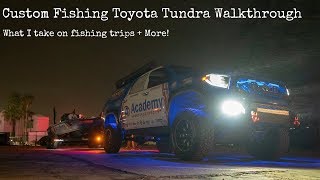 Whats inside my CUSTOM Toyota Tundra Fishing Tow Vehicle [upl. by Trainer]