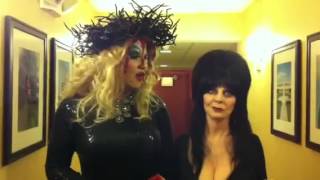 Elvira amp Peaches Christ BehindtheScenes Post Horrorhound  Pre Comikaze [upl. by Terchie944]