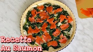 QUICHE SAUMON ÉPINARDS FÊTA 👩🏼‍🍳 Rapide et très facile Deli Cuisine [upl. by Dorothy]