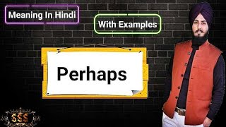 Perhaps Meaning In Hindi With Examples [upl. by Azeret353]