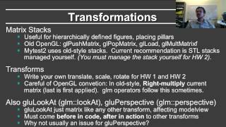 Online Graphics Course OpenGL 2 Matrix Stacks [upl. by Vogel884]