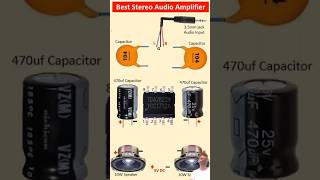 TDA2822 Best Stereo Amplifier Circuit 2Piece Computer Speaker  Low voltage Dual channel amplifier✅ [upl. by Utica]