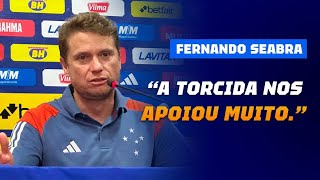 🦊🎙️ENTREVISTA  FERNANDO SEABRA  AtléticoGO 0 x 1 Cruzeiro [upl. by Ahsoik]