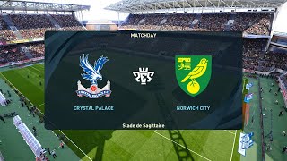 Crystal Palace vs Norwich City 27082024 EFL Cup PES 2021 [upl. by Booze]