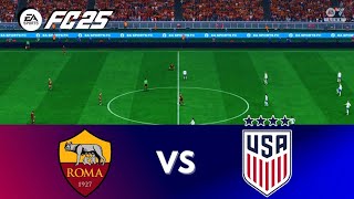 FC 25 AS ROMA w vs USWNT  Nov 22 2024  Womens Friendly  PS5 Gameplay [upl. by Nazler]