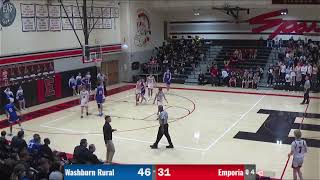 Emporia High School Basketball vs Washburn Rural [upl. by Cyrilla801]