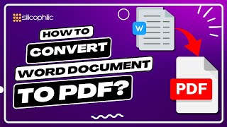 How to convert Word Document to PDF StepbyStep Guide [upl. by Odlanra]