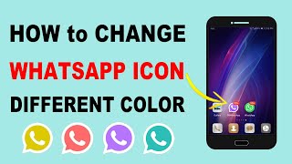 Change WhatsApp icon color iphone amp android  GB WhatsApp icon change kaise karen [upl. by Serle]