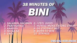 38 MINUTES OF BINI TRENDING SONGS [upl. by Eidroj]