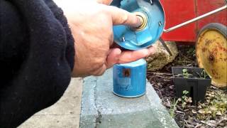 How to fit a bayonet style Gas Canister to your Camp Stove or Cooker [upl. by Llehsor]