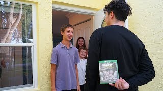 SURPRISING A FAN AT HIS HOUSE CALL OF DUTY WW2 SURPRISE [upl. by Gaven]