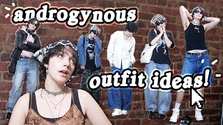 15 outfit ideas to keep you FED 💅 androgynous amp unisex [upl. by Teufert]