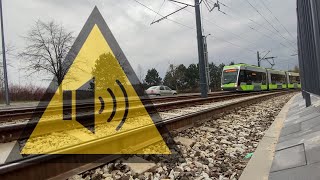 Hałas na nowej linii tramwajowej w Olsztynie  Tramwaje Olsztyn [upl. by Adyol]