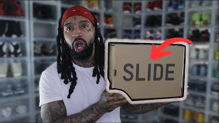 Adidas Yeezy Slide Dark Onyx UnBoxing amp Review [upl. by Grimbald]