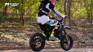 MotoTec Thunder 50cc 2Stroke Kids Gas Dirt Bike [upl. by Nadya]