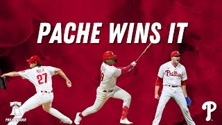 Phils win on Cristian Pache’s walkoff single [upl. by Nahtal]