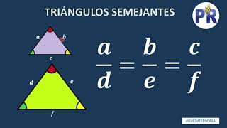 Triángulos semejantes  Explicación y ejemplos [upl. by Aniehs]