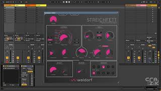 Waldorf Streichfett String Synth VST  Demo by Crazik [upl. by Nnylassej83]