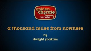 dwight yoakam  a thousand miles from nowhere karaoke [upl. by Atsocal]